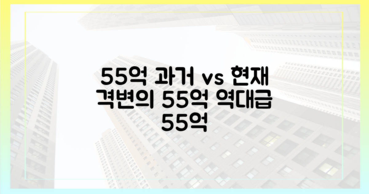 55억, 과거와 현재 비교