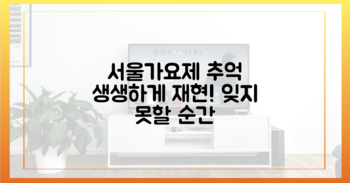 서울가요제 추억, 생생하게 재현하세요