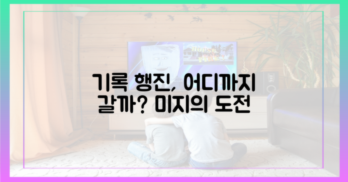 기록 행진, 어디까지 갈까?