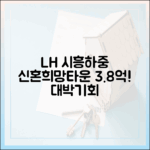 LH 시흥하중 신혼희망타운 3.8억, 믿기 힘든 기회!