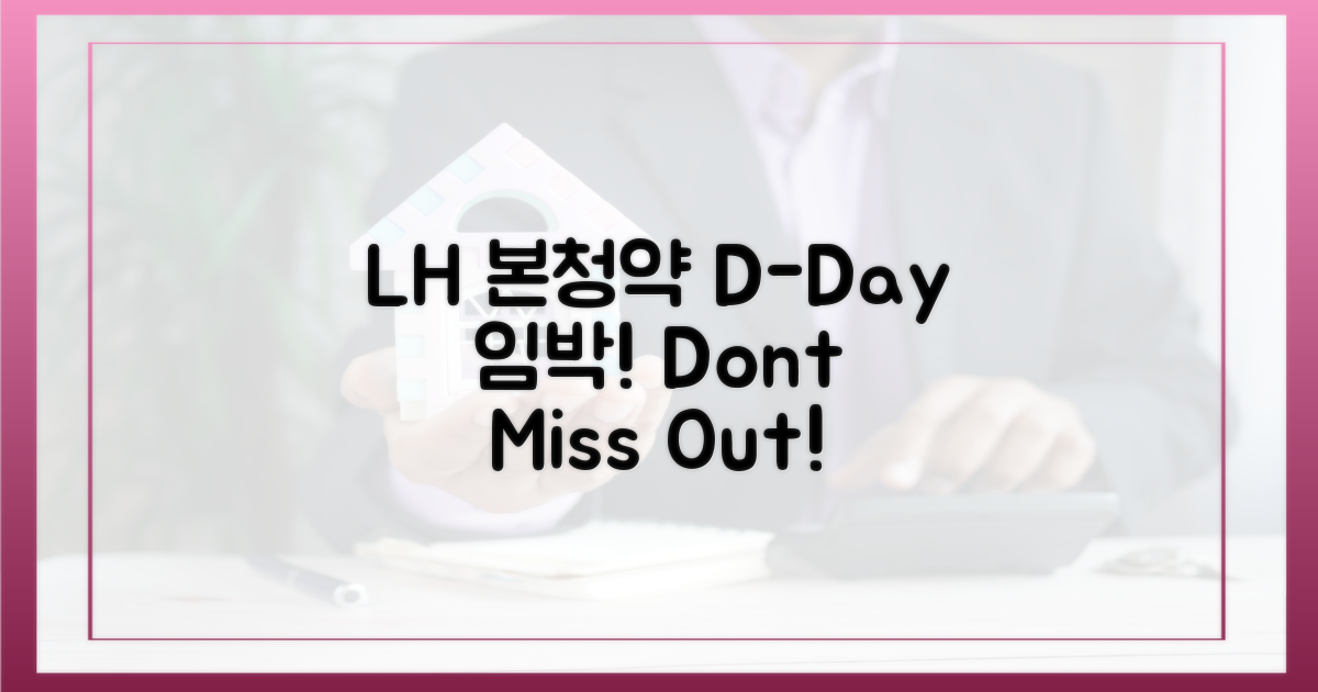 LH 본청약, 서두르세요!