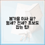 봄·가을 이사철 끝? 초보도 잡는 다달이 전세전쟁