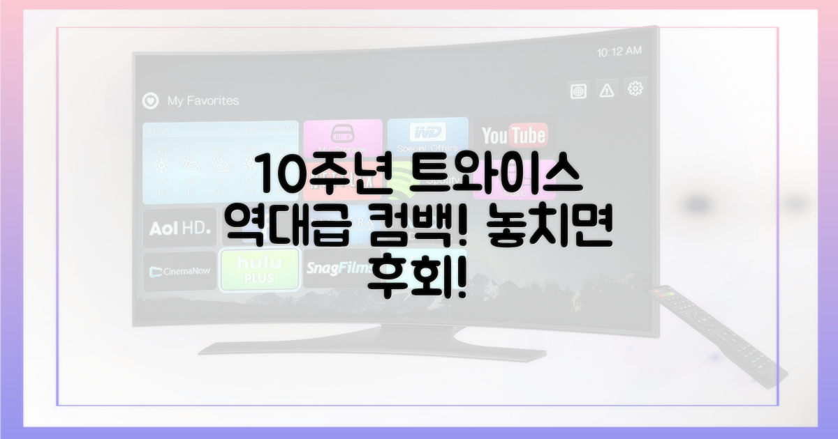 10주년 트와이스, 컴백 놓치지 마세요!