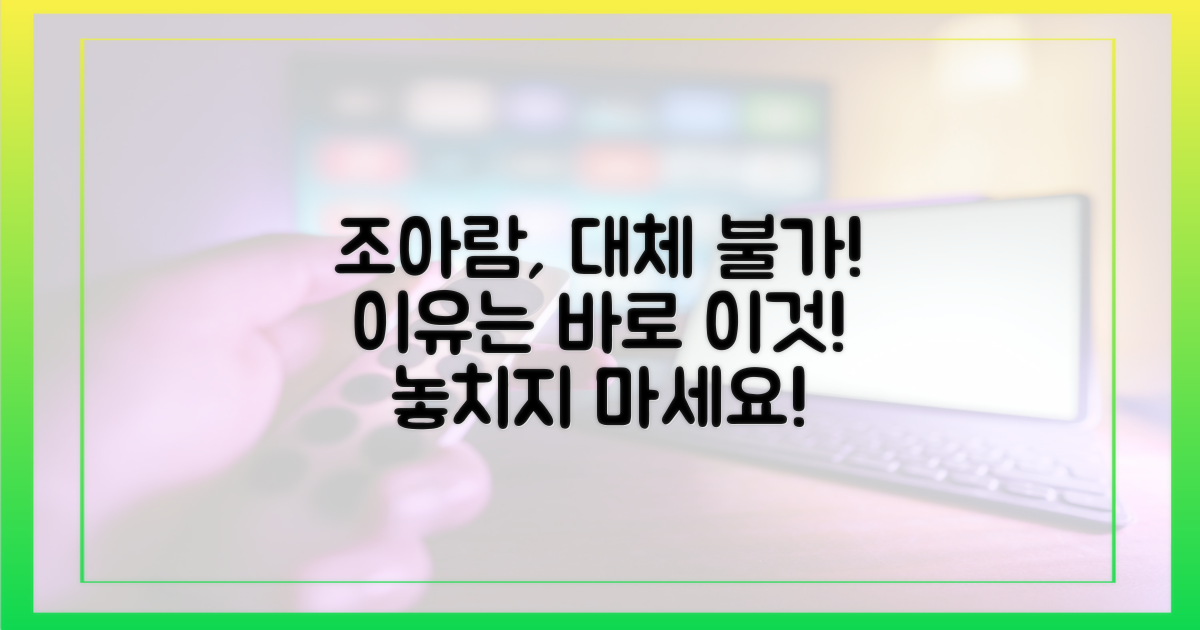 대체불가! 조아람의 이유