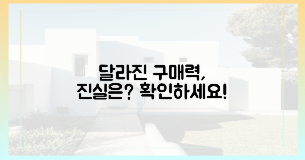 달라진 구매력의 진실