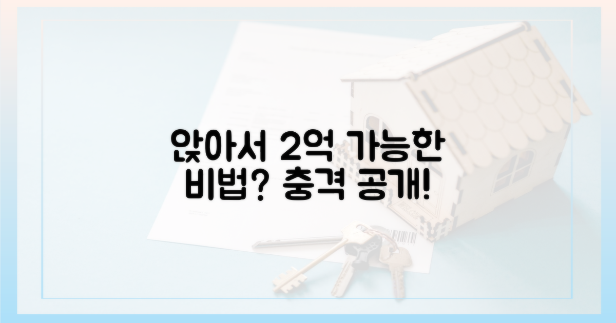 앉아서 2억' 어떻게 가능할까?