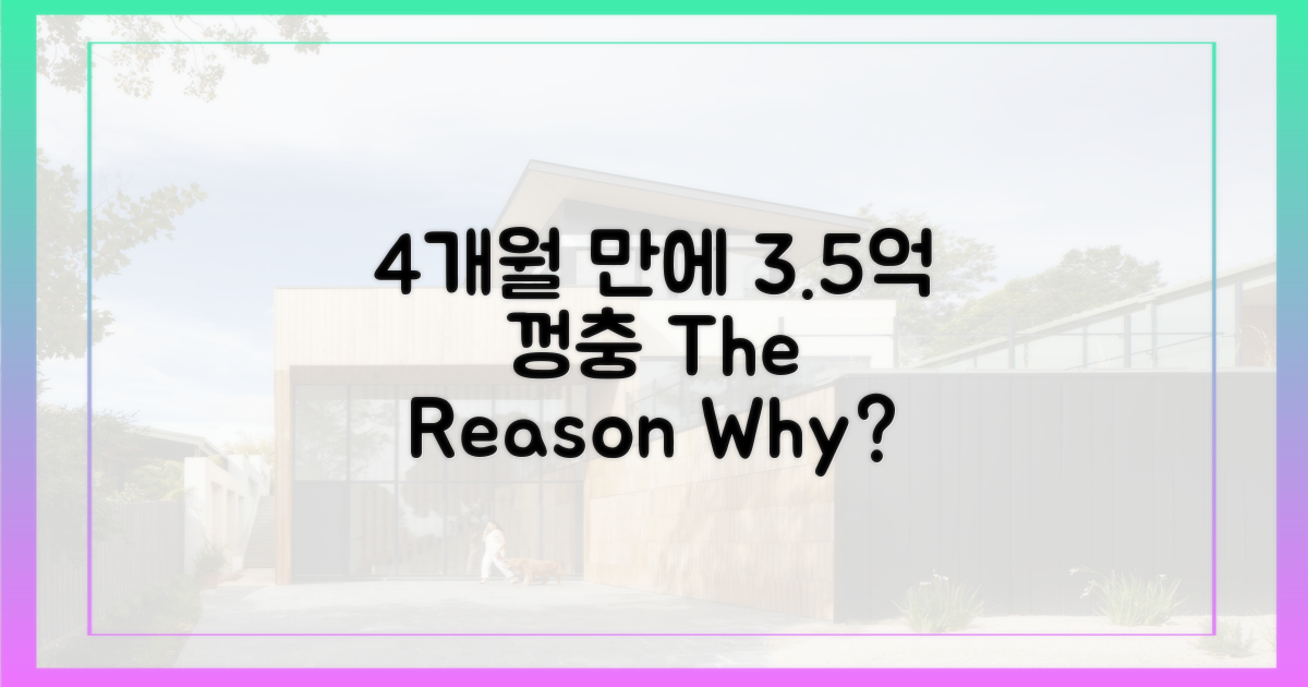 4개월 만에 3.5억 '껑충'한 이유는?