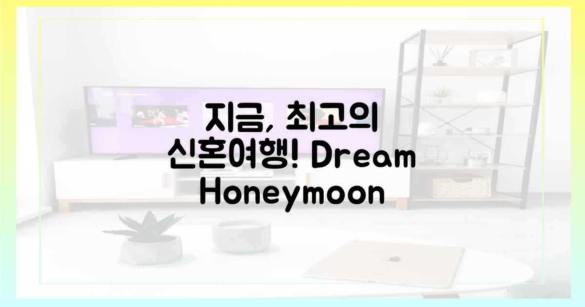 최고의 신혼여행, 지금 떠나세요!