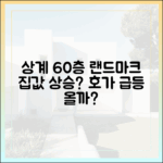 상계동 60층 복합개발, 호가 높아질까요?
