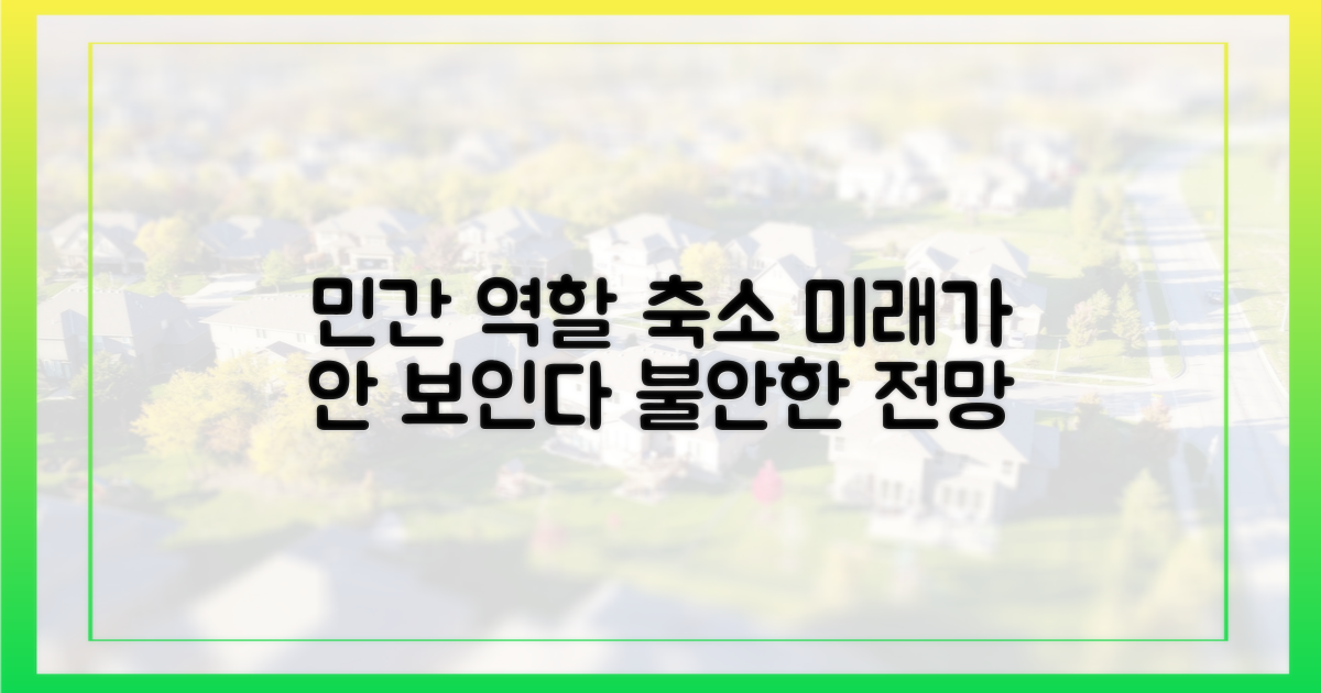 민간 역할 축소, '미래 불투명