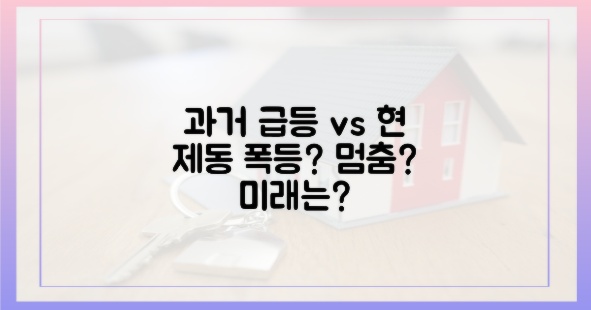 과거 급등 vs 현재 제동
