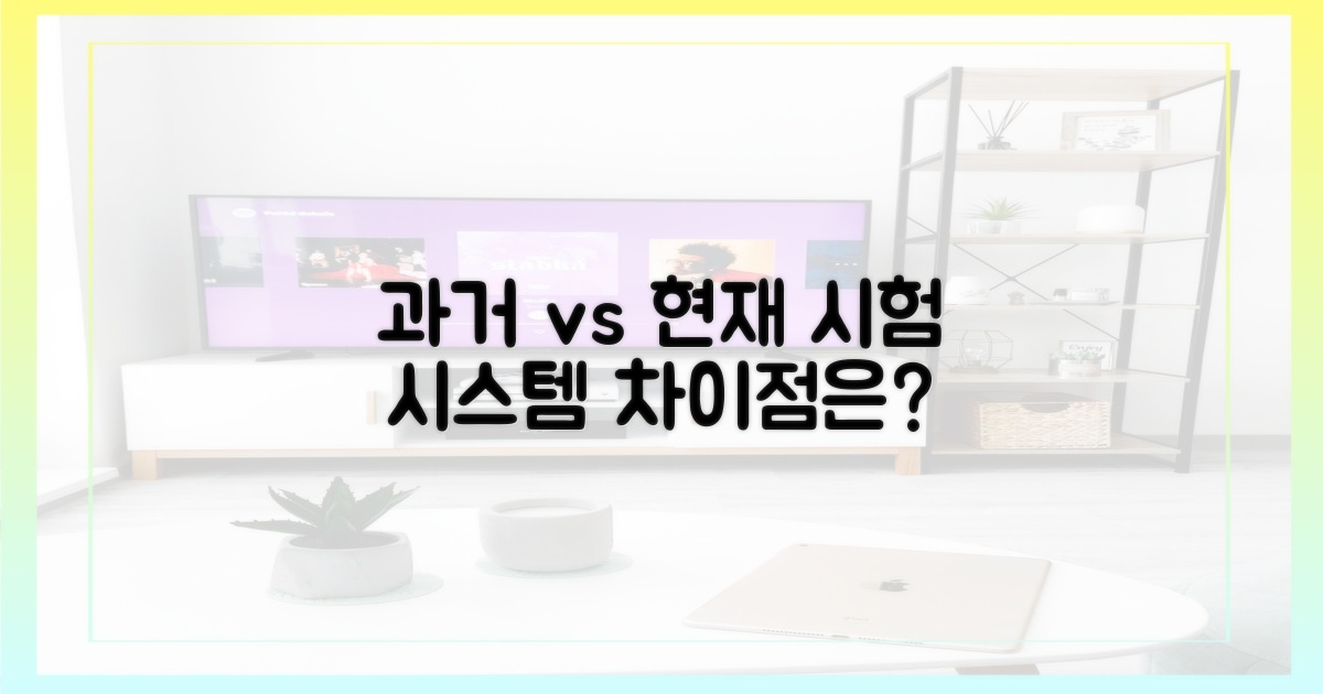 과거 시험 vs 현재 학습
