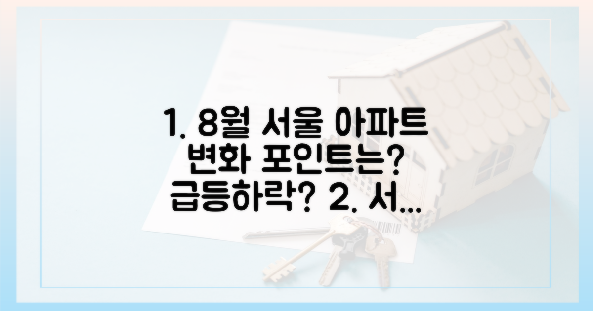 8월 서울 아파트, 무엇이 변했나?