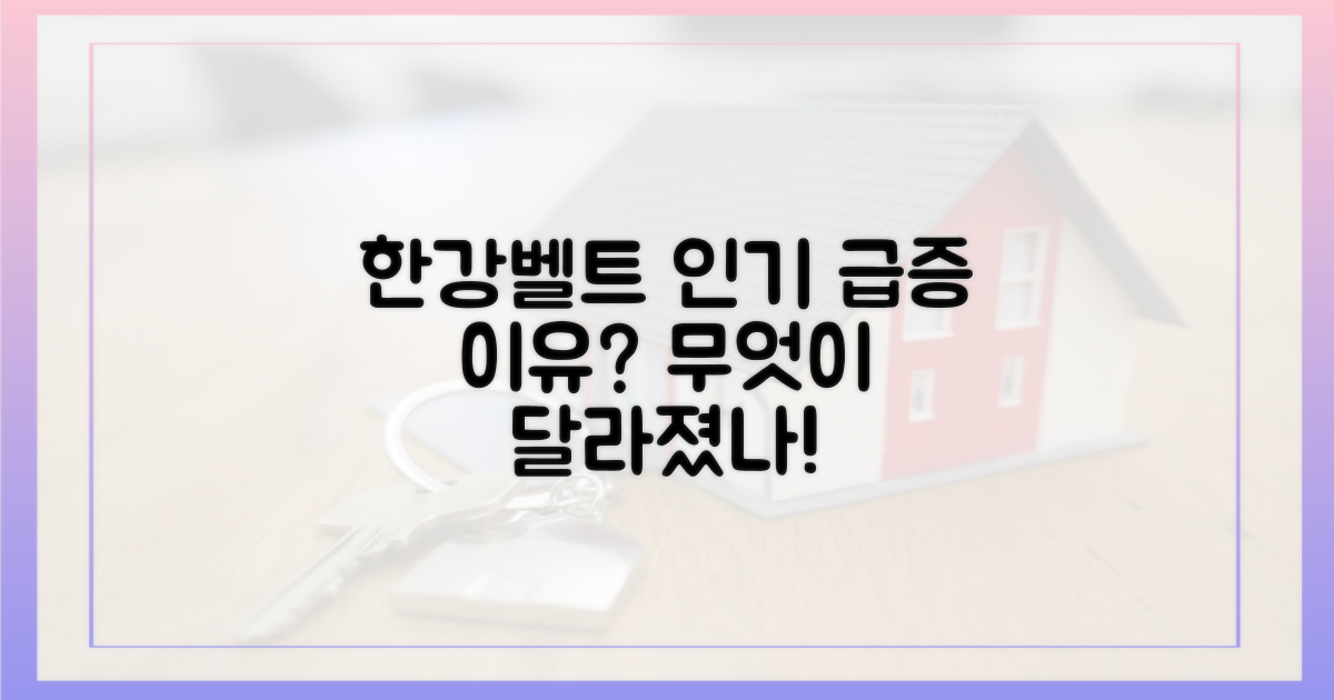 한강벨트 왜 인기 급증?