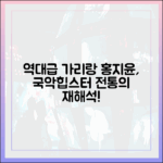 홍지윤 '가리랑' 역대급 무대! 전통+현대미 '놀라워