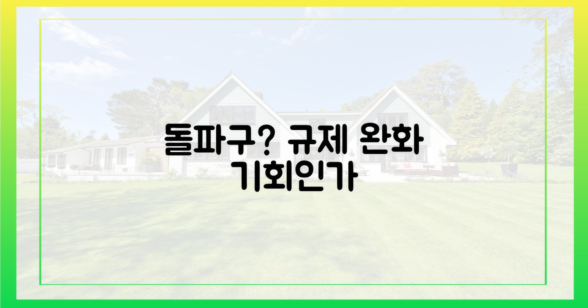 규제 완화, 돌파구 될까?