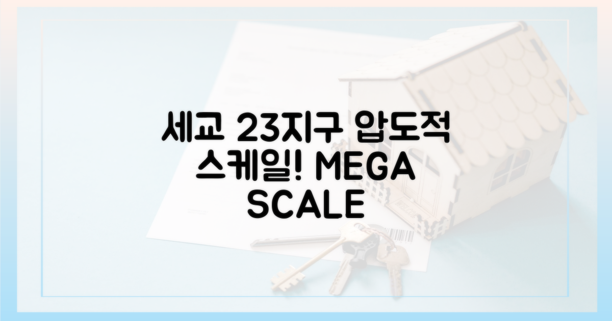 세교2·3지구, 압도적 스케일!