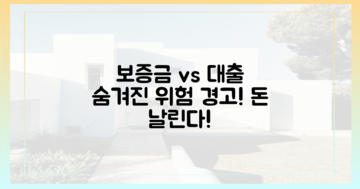 보증금 vs 대출금: 숨겨진 위험