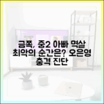 오은영 금쪽, 중2 아빠 멱살잡이 최악 상황은?