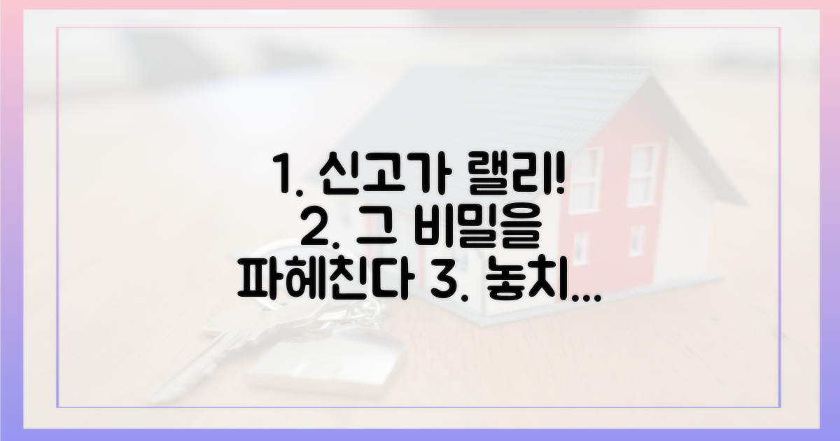 신고가 행진, 그 이유를 파헤쳐요!