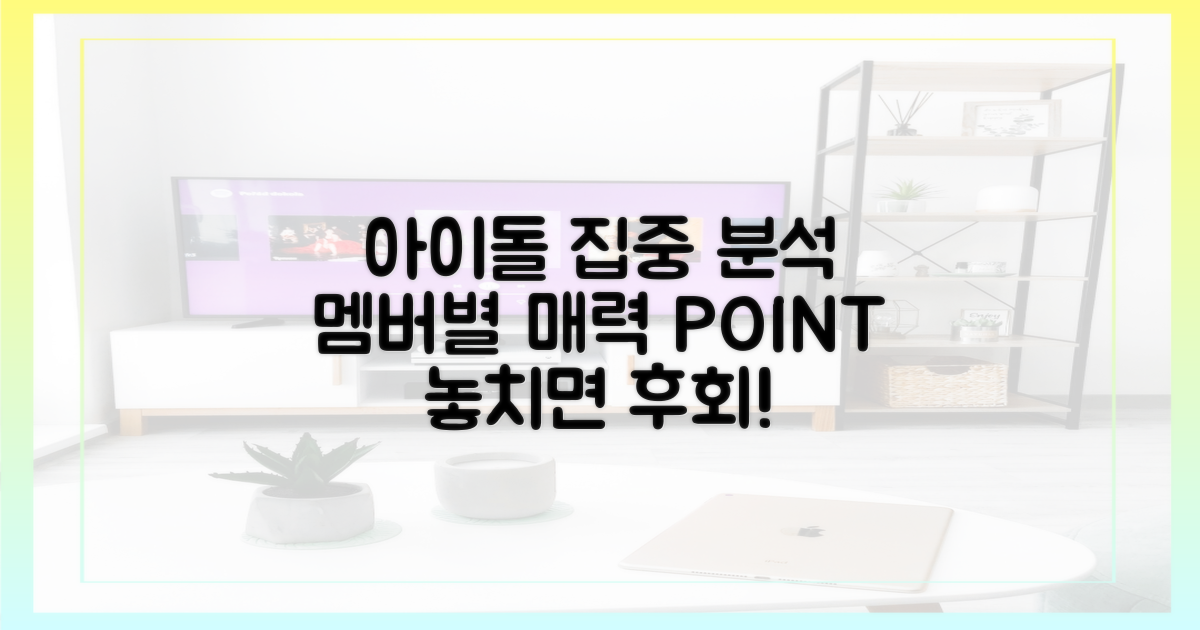 멤버별 매력, 집중 분석