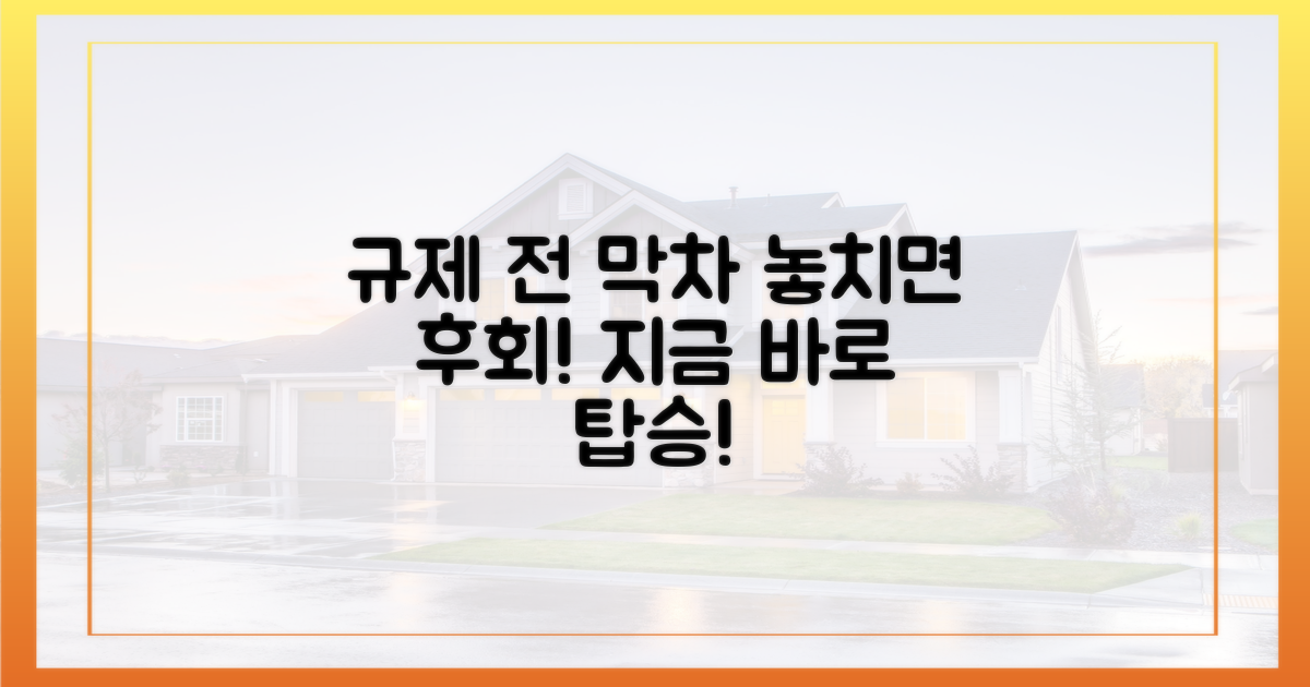 규제 전 막차, 왜 타야 할까?