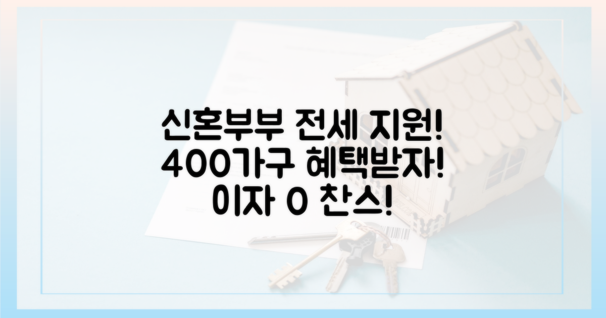 400가구 신혼부부 전세 이자 지원