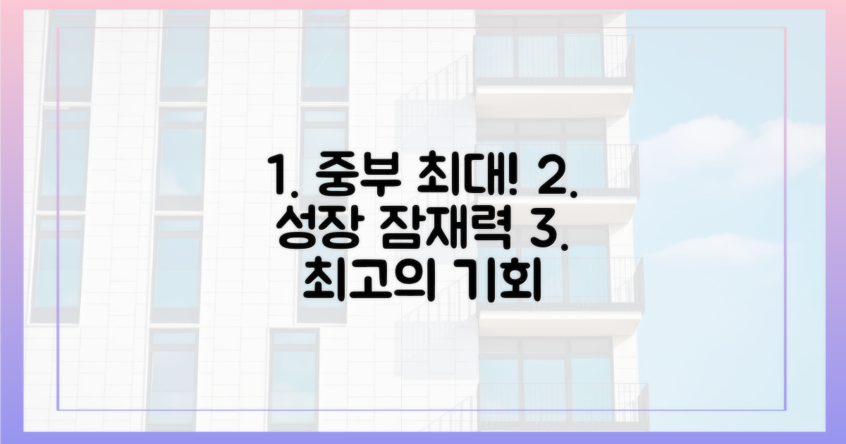 중부권 최대, 성장 가능성