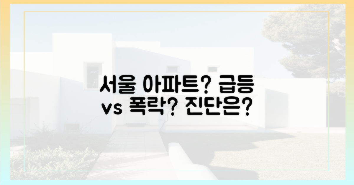 서울 아파트 시장, 괜찮을까?