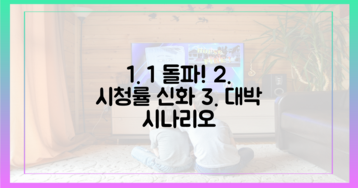 시청률 1%대 돌파 시나리오