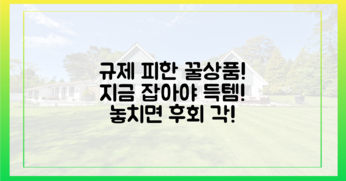 규제 피한 상품을 잡으세요