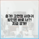 고현정 ‘사마귀’ 범인 충격 공개: 시청 가이드