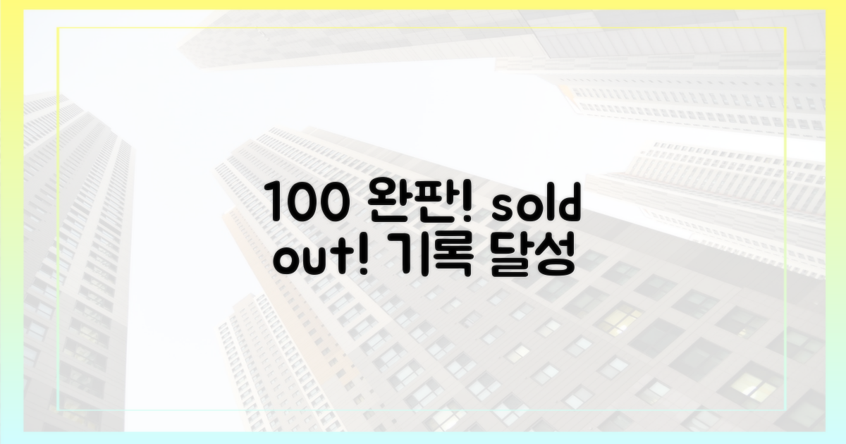 100% 완판 기록 달성