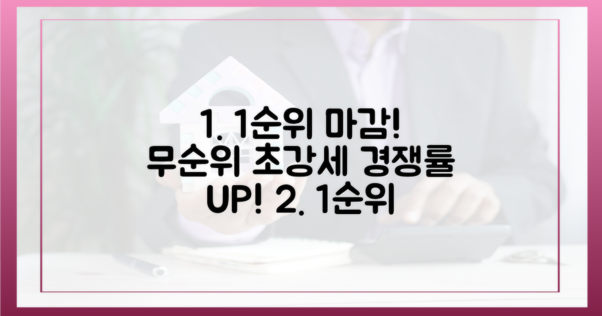 1순위 마감, 무순위 경쟁률 갱신