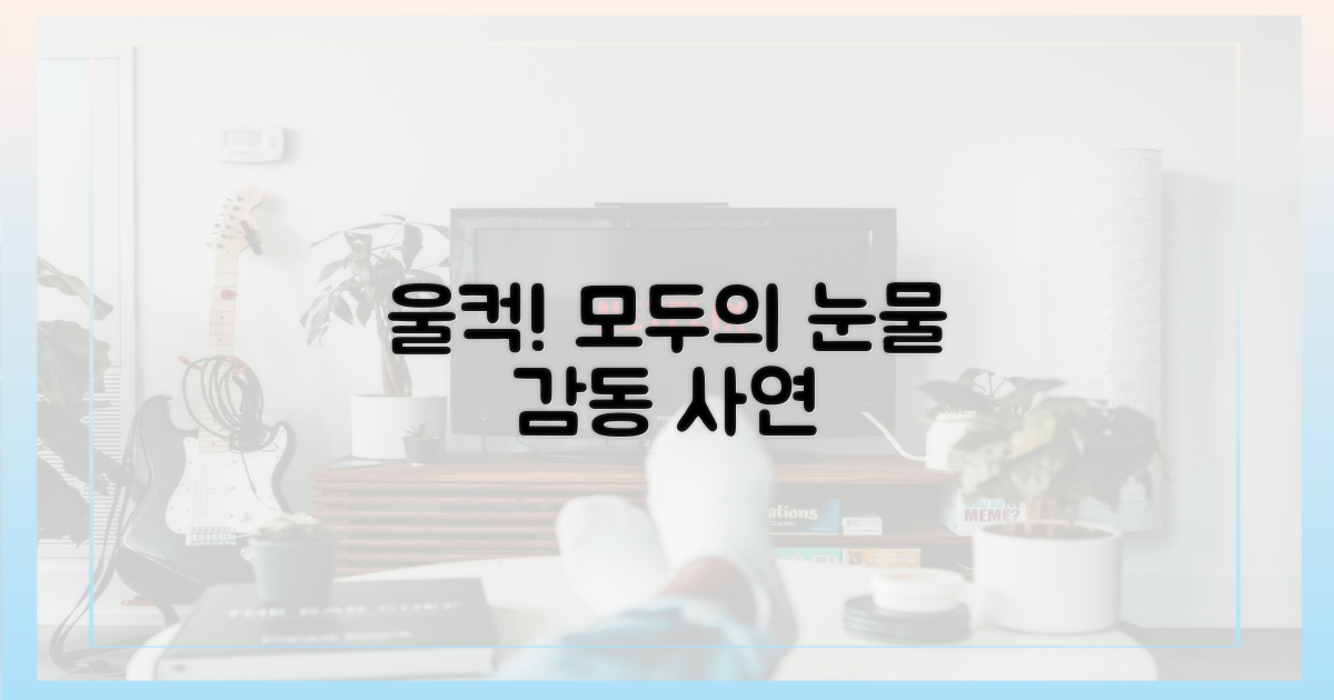 시청자도 함께 운 사연