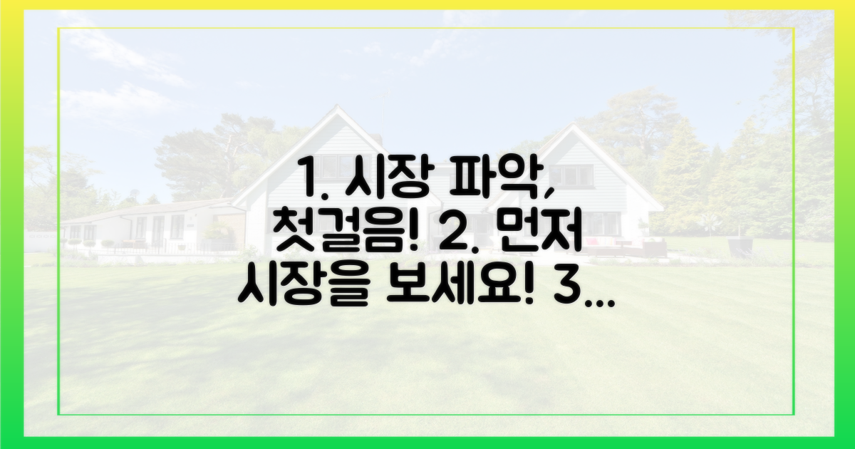 시장 상황부터 파악하세요