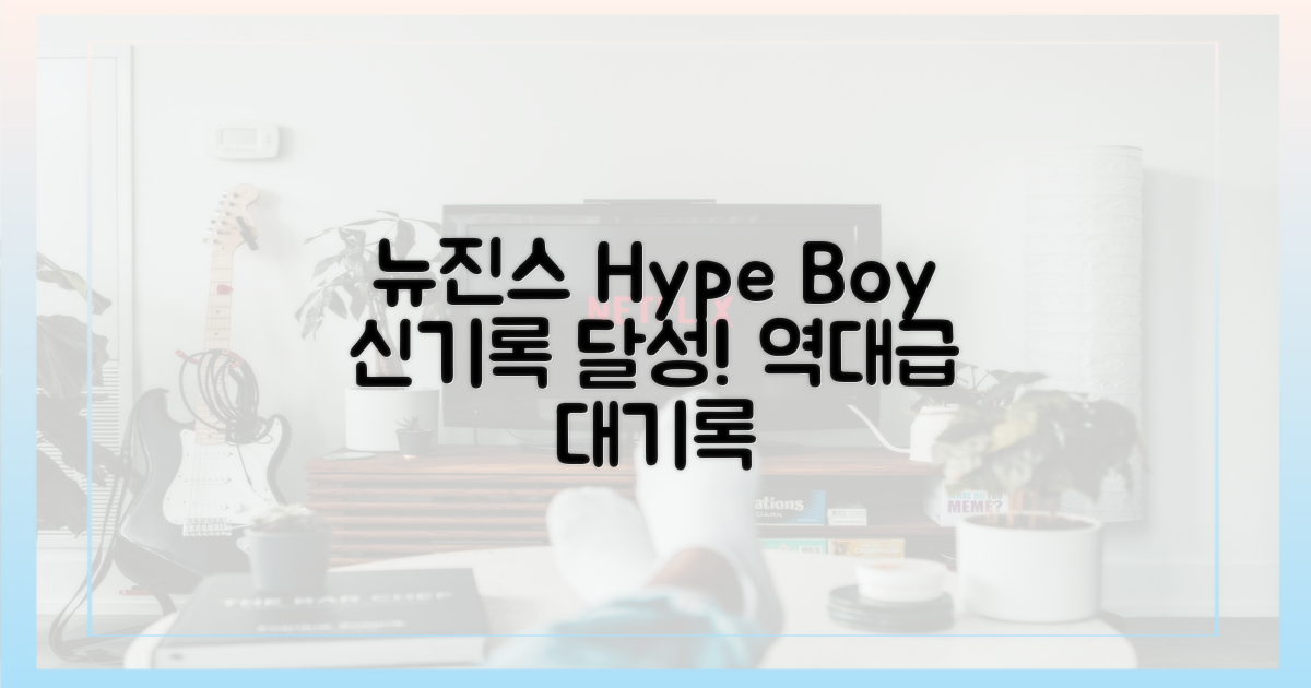 뉴진스 '하이프 보이', 대기록 달성