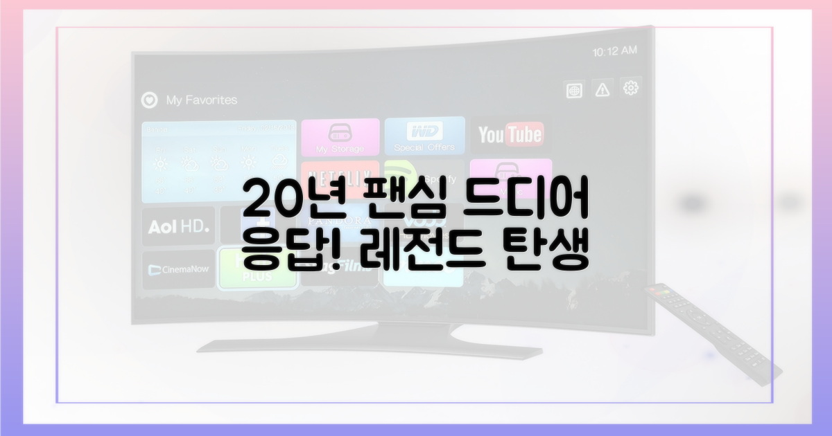 20년 팬심 응답
