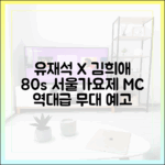 유재석·김희애 80s 서울가요제 MC 출격 완벽 가이드