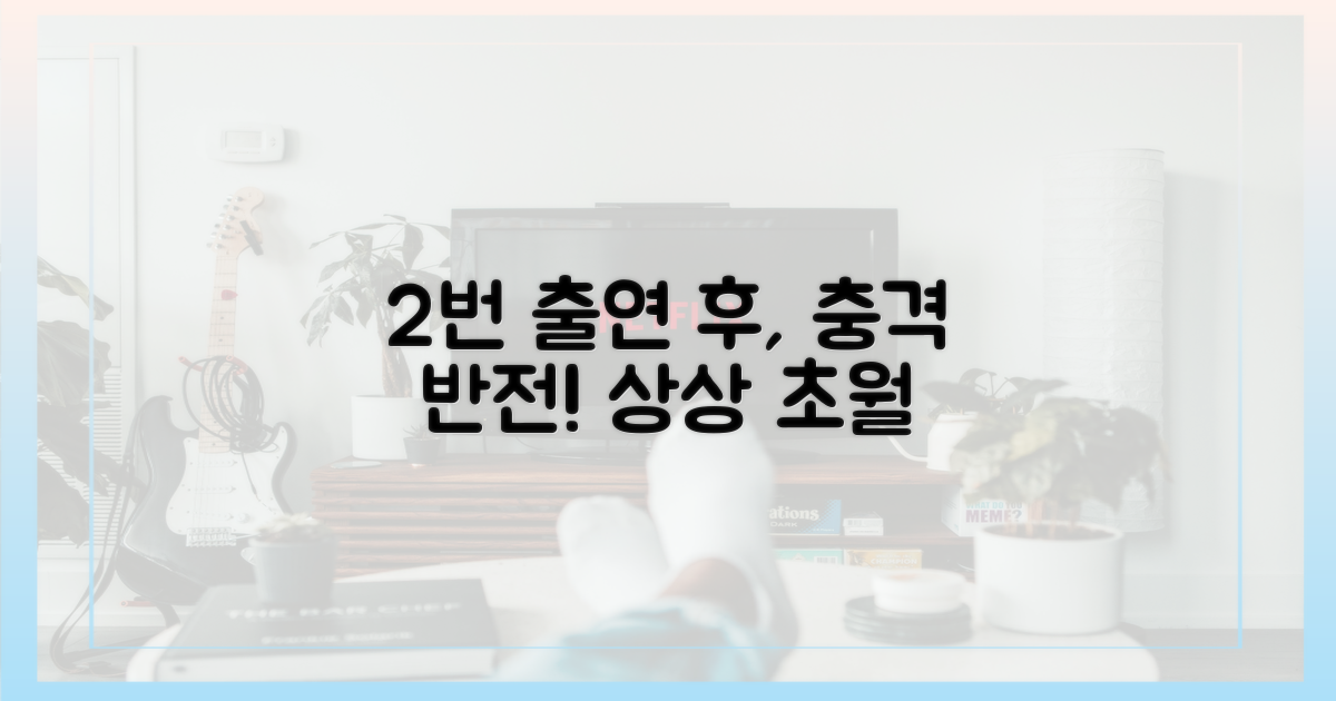 2회 출연 후 반전