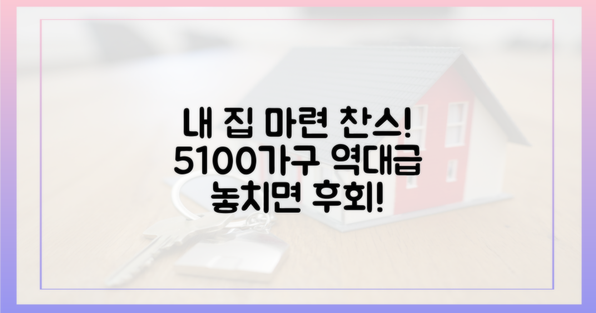 5100가구, 실수요자 내 집 마련 기회