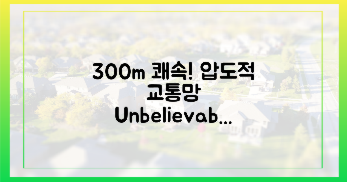 300m 쾌속 교통망 압도적