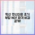 학산 한신더휴 엘리트파크, 초기 부담 낮춘 비결은?