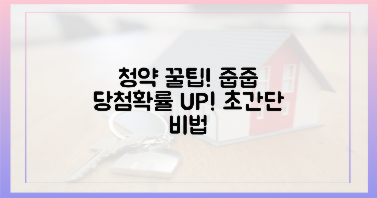 줍줍' 청약, 당첨 확률 높이는 법