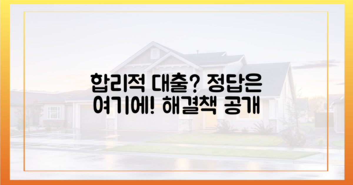 합리적 대출, 해법은 어디에