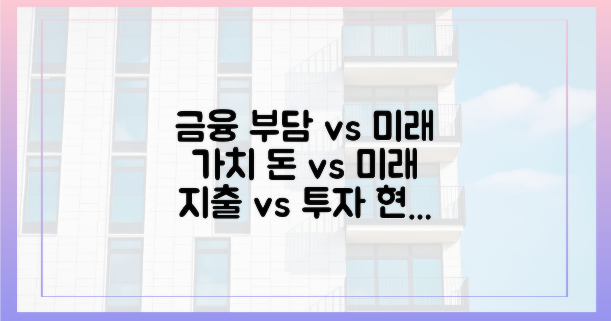 금융 부담 vs 미래 가치