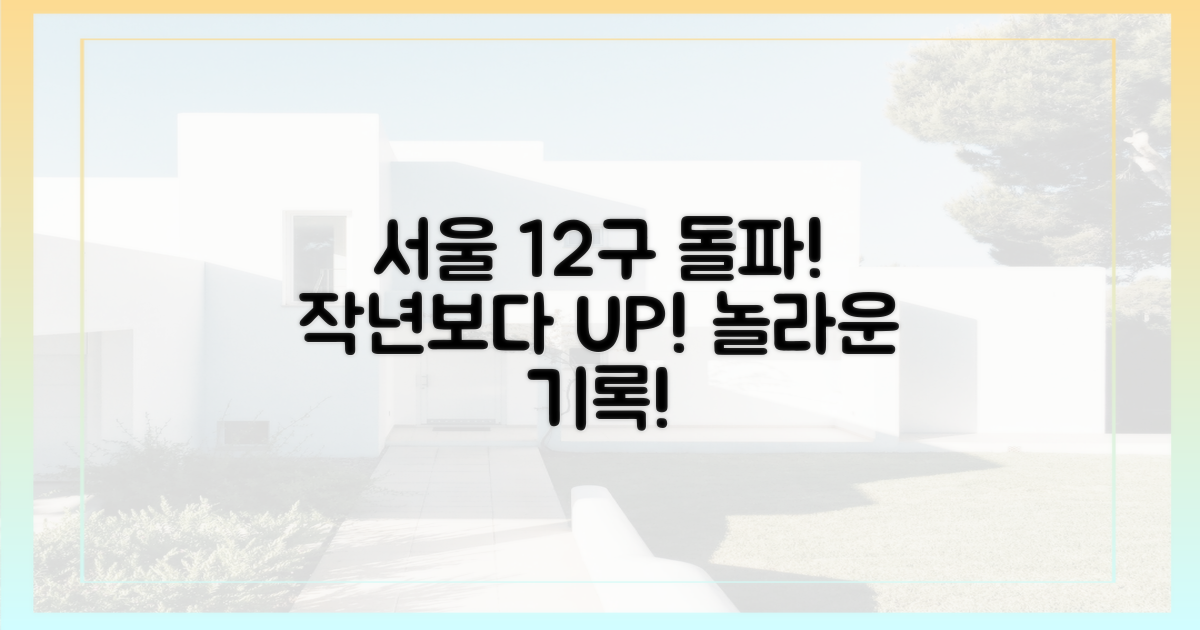 작년 서울 12구 웃돌아