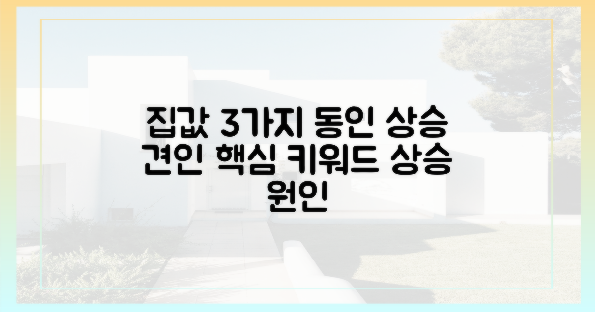 3가지 요인, 집값 상승 견인