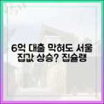 6억 대출 막혀도 서울 집값 상승? [집슐랭