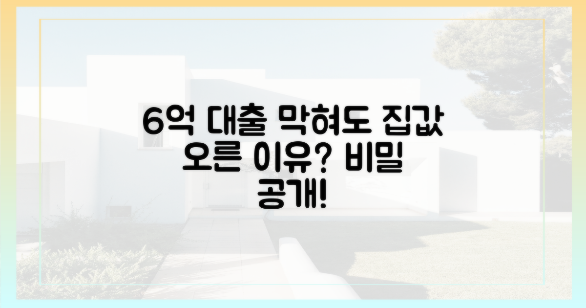 6억 대출 막혀도 집값 오른 이유는?